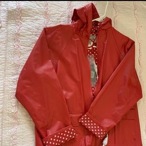 Red Rain coat by Thermal slicks